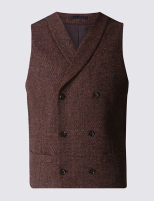 Pure Wool Tailored Fit Waistcoat with Buttonsafe&trade;